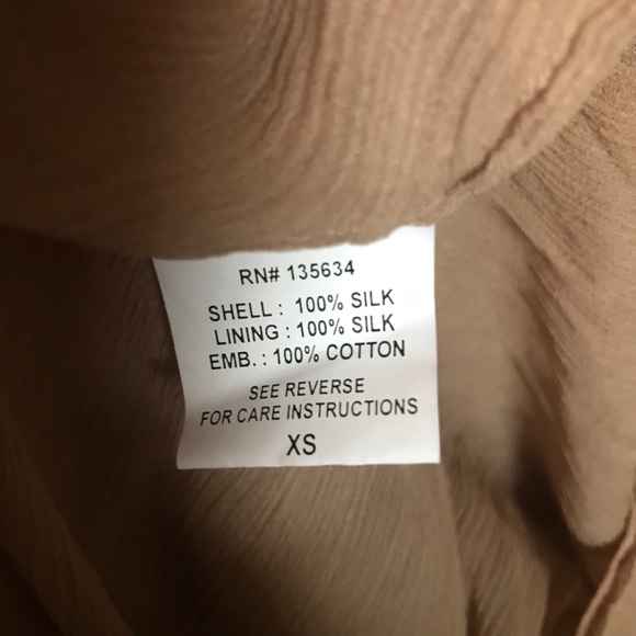 Chelsea Flower embroidered long sleeve tunic shirt 100% silk beaded - Picture 8 of 9